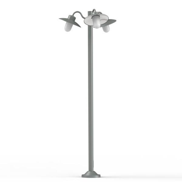 Mattglas metallgrau